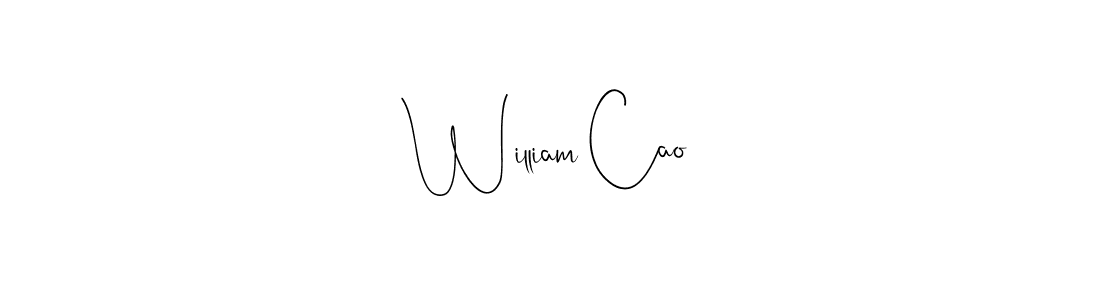 Make a beautiful signature design for name William Cao. Use this online signature maker to create a handwritten signature for free. William Cao signature style 4 images and pictures png