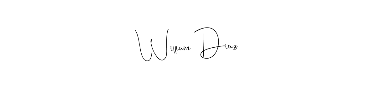 Make a beautiful signature design for name William Diaz. Use this online signature maker to create a handwritten signature for free. William Diaz signature style 4 images and pictures png