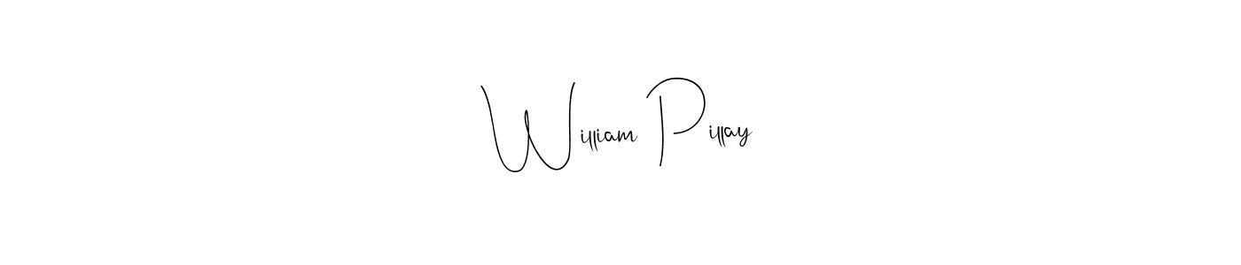 Make a beautiful signature design for name William Pillay. Use this online signature maker to create a handwritten signature for free. William Pillay signature style 4 images and pictures png
