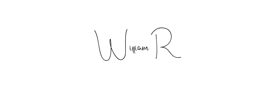 Make a beautiful signature design for name William R. Use this online signature maker to create a handwritten signature for free. William R signature style 4 images and pictures png