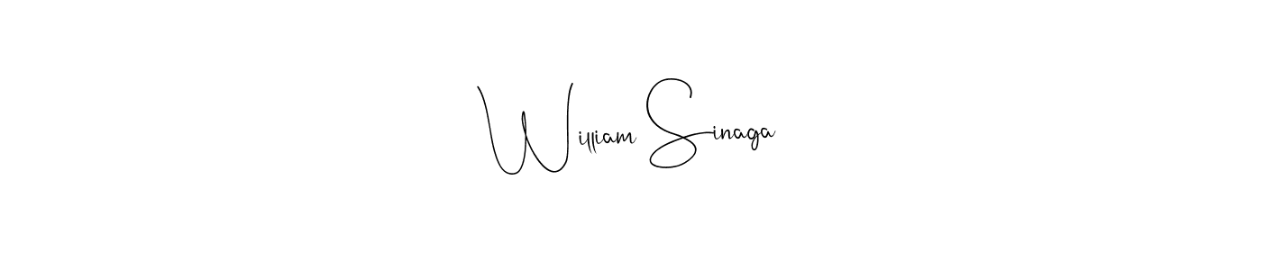 It looks lik you need a new signature style for name William Sinaga. Design unique handwritten (Andilay-7BmLP) signature with our free signature maker in just a few clicks. William Sinaga signature style 4 images and pictures png