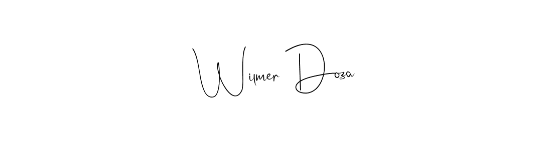 Use a signature maker to create a handwritten signature online. With this signature software, you can design (Andilay-7BmLP) your own signature for name Wilmer Doza. Wilmer Doza signature style 4 images and pictures png
