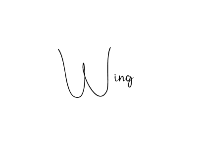 Design your own signature with our free online signature maker. With this signature software, you can create a handwritten (Andilay-7BmLP) signature for name Wing. Wing signature style 4 images and pictures png