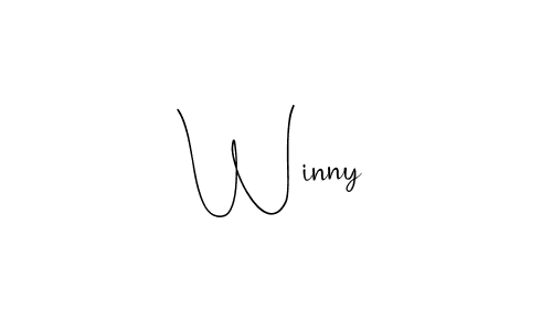 You should practise on your own different ways (Andilay-7BmLP) to write your name (Winny) in signature. don't let someone else do it for you. Winny signature style 4 images and pictures png