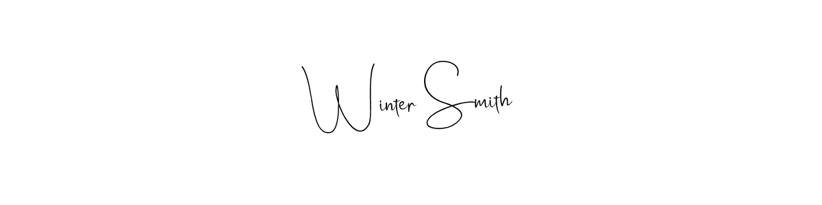 You should practise on your own different ways (Andilay-7BmLP) to write your name (Winter Smith) in signature. don't let someone else do it for you. Winter Smith signature style 4 images and pictures png