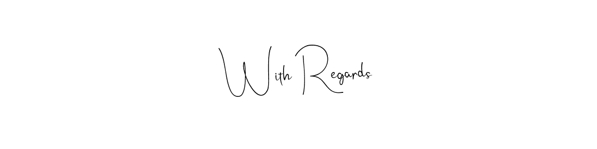 How to Draw With Regards signature style? Andilay-7BmLP is a latest design signature styles for name With Regards. With Regards signature style 4 images and pictures png