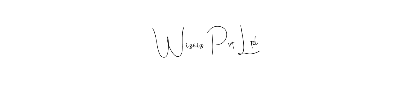 The best way (Andilay-7BmLP) to make a short signature is to pick only two or three words in your name. The name Wizeiz Pvt Ltd include a total of six letters. For converting this name. Wizeiz Pvt Ltd signature style 4 images and pictures png