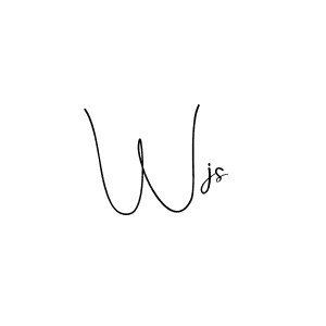 Use a signature maker to create a handwritten signature online. With this signature software, you can design (Andilay-7BmLP) your own signature for name Wjs. Wjs signature style 4 images and pictures png