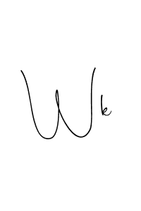 Also You can easily find your signature by using the search form. We will create Wk name handwritten signature images for you free of cost using Andilay-7BmLP sign style. Wk signature style 4 images and pictures png