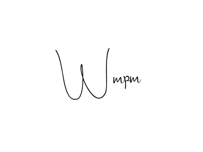 Make a beautiful signature design for name Wmpm. Use this online signature maker to create a handwritten signature for free. Wmpm signature style 4 images and pictures png