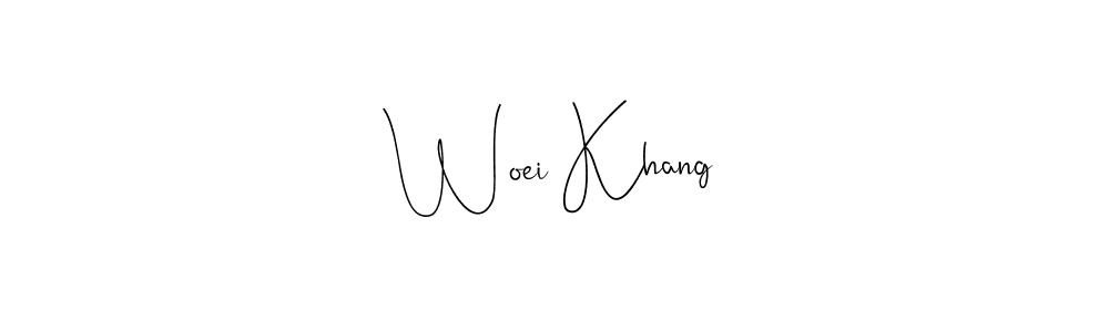 Make a beautiful signature design for name Woei Khang. Use this online signature maker to create a handwritten signature for free. Woei Khang signature style 4 images and pictures png