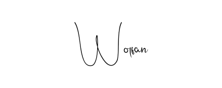 How to make Wolfan name signature. Use Andilay-7BmLP style for creating short signs online. This is the latest handwritten sign. Wolfan signature style 4 images and pictures png