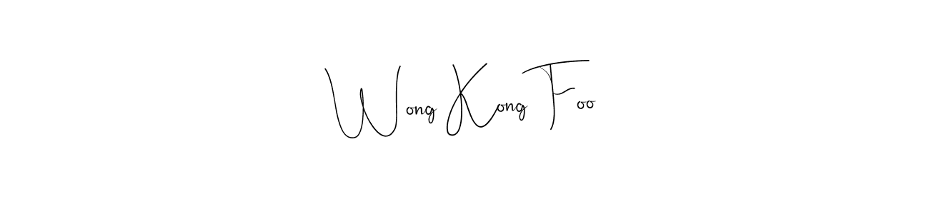 You should practise on your own different ways (Andilay-7BmLP) to write your name (Wong Kong Foo) in signature. don't let someone else do it for you. Wong Kong Foo signature style 4 images and pictures png