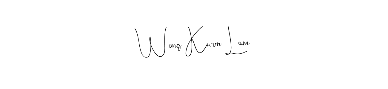 Wong Kwun Lam stylish signature style. Best Handwritten Sign (Andilay-7BmLP) for my name. Handwritten Signature Collection Ideas for my name Wong Kwun Lam. Wong Kwun Lam signature style 4 images and pictures png