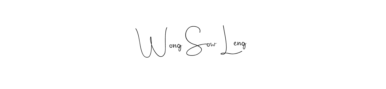 Make a beautiful signature design for name Wong Sow Leng. Use this online signature maker to create a handwritten signature for free. Wong Sow Leng signature style 4 images and pictures png