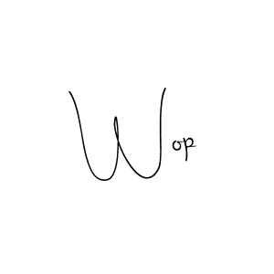 How to Draw Wop signature style? Andilay-7BmLP is a latest design signature styles for name Wop. Wop signature style 4 images and pictures png