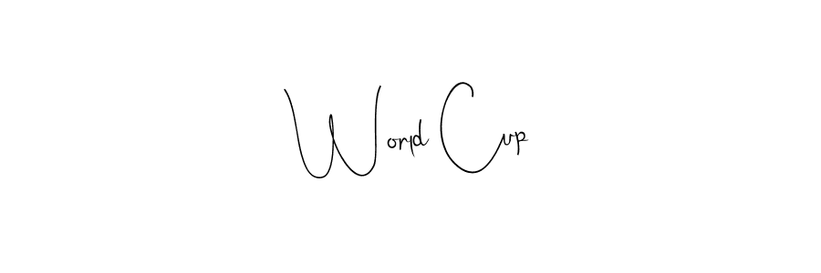 if you are searching for the best signature style for your name World Cup. so please give up your signature search. here we have designed multiple signature styles  using Andilay-7BmLP. World Cup signature style 4 images and pictures png