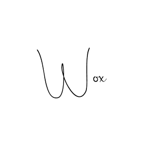 Use a signature maker to create a handwritten signature online. With this signature software, you can design (Andilay-7BmLP) your own signature for name Wox. Wox signature style 4 images and pictures png