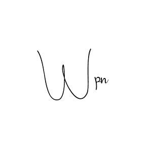 Also You can easily find your signature by using the search form. We will create Wpn name handwritten signature images for you free of cost using Andilay-7BmLP sign style. Wpn signature style 4 images and pictures png