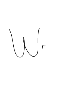 Make a beautiful signature design for name Wr. Use this online signature maker to create a handwritten signature for free. Wr signature style 4 images and pictures png