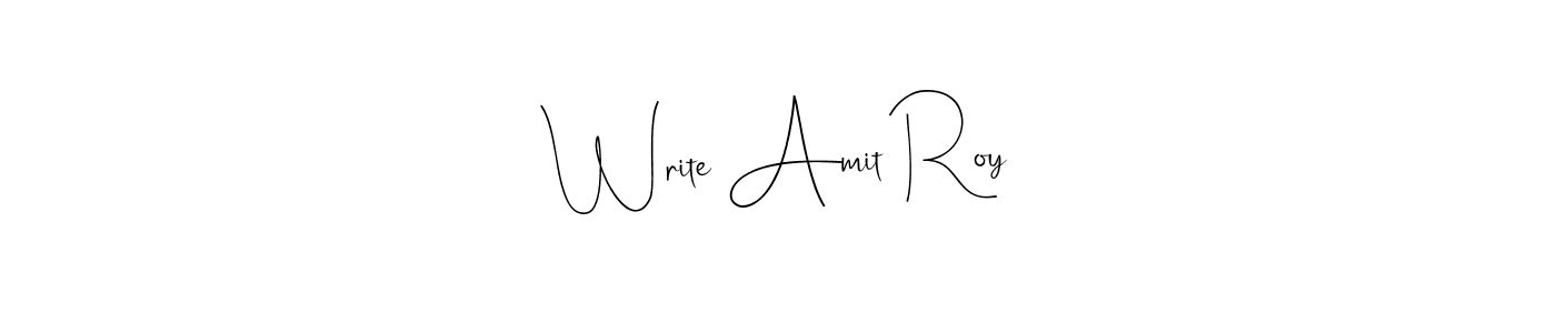 The best way (Andilay-7BmLP) to make a short signature is to pick only two or three words in your name. The name Write Amit Roy include a total of six letters. For converting this name. Write Amit Roy signature style 4 images and pictures png