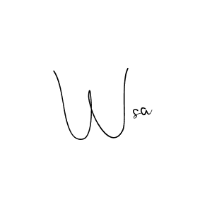 Here are the top 10 professional signature styles for the name Wsa. These are the best autograph styles you can use for your name. Wsa signature style 4 images and pictures png