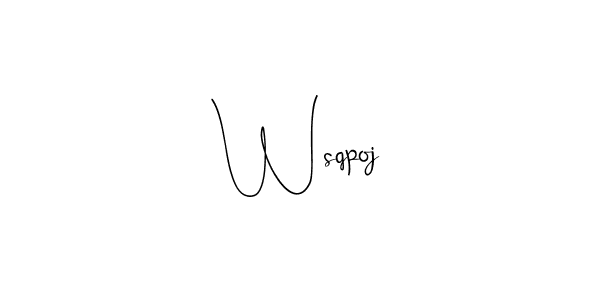 Also You can easily find your signature by using the search form. We will create Wsqpoj name handwritten signature images for you free of cost using Andilay-7BmLP sign style. Wsqpoj signature style 4 images and pictures png