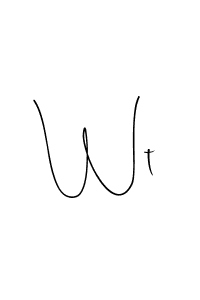 How to Draw Wt signature style? Andilay-7BmLP is a latest design signature styles for name Wt. Wt signature style 4 images and pictures png