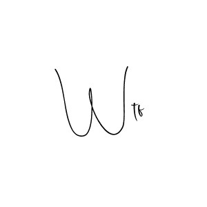 You should practise on your own different ways (Andilay-7BmLP) to write your name (Wtf) in signature. don't let someone else do it for you. Wtf signature style 4 images and pictures png