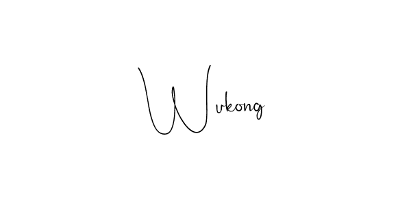 You should practise on your own different ways (Andilay-7BmLP) to write your name (Wukong) in signature. don't let someone else do it for you. Wukong signature style 4 images and pictures png