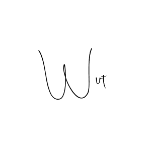 Use a signature maker to create a handwritten signature online. With this signature software, you can design (Andilay-7BmLP) your own signature for name Wut. Wut signature style 4 images and pictures png
