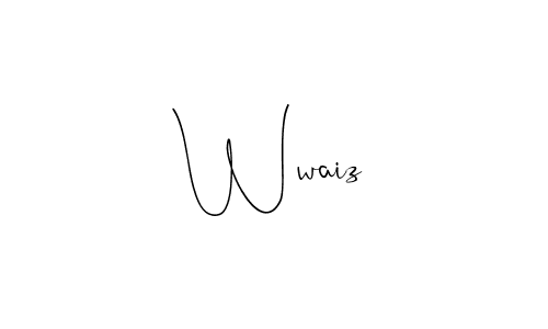 How to Draw Wwaiz signature style? Andilay-7BmLP is a latest design signature styles for name Wwaiz. Wwaiz signature style 4 images and pictures png