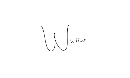 Make a beautiful signature design for name Wwiiw. With this signature (Andilay-7BmLP) style, you can create a handwritten signature for free. Wwiiw signature style 4 images and pictures png