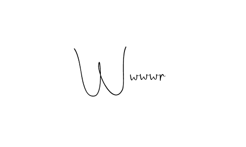 Use a signature maker to create a handwritten signature online. With this signature software, you can design (Andilay-7BmLP) your own signature for name Wwwwr. Wwwwr signature style 4 images and pictures png