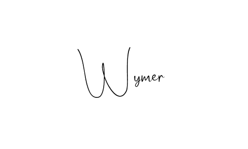 Design your own signature with our free online signature maker. With this signature software, you can create a handwritten (Andilay-7BmLP) signature for name Wymer. Wymer signature style 4 images and pictures png