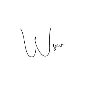 How to Draw Wyw signature style? Andilay-7BmLP is a latest design signature styles for name Wyw. Wyw signature style 4 images and pictures png