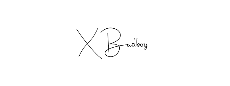 Andilay-7BmLP is a professional signature style that is perfect for those who want to add a touch of class to their signature. It is also a great choice for those who want to make their signature more unique. Get X Badboy name to fancy signature for free. X Badboy signature style 4 images and pictures png