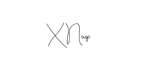 Make a beautiful signature design for name X Nagi. With this signature (Andilay-7BmLP) style, you can create a handwritten signature for free. X Nagi signature style 4 images and pictures png