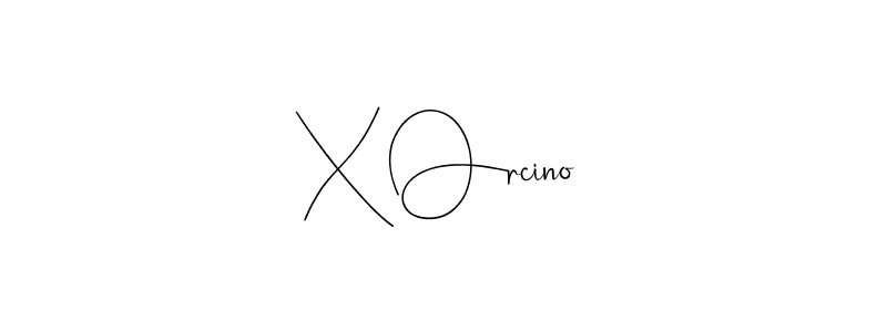 if you are searching for the best signature style for your name X Orcino. so please give up your signature search. here we have designed multiple signature styles  using Andilay-7BmLP. X Orcino signature style 4 images and pictures png
