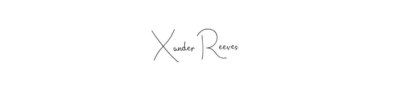 Andilay-7BmLP is a professional signature style that is perfect for those who want to add a touch of class to their signature. It is also a great choice for those who want to make their signature more unique. Get Xander Reeves name to fancy signature for free. Xander Reeves signature style 4 images and pictures png