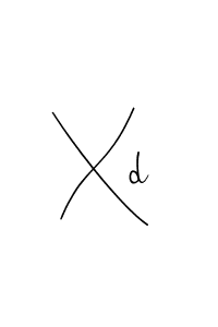 This is the best signature style for the Xd name. Also you like these signature font (Andilay-7BmLP). Mix name signature. Xd signature style 4 images and pictures png