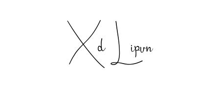 A dynamic signature style for Xd Lipun using Andilay-7BmLP script. Designed to look authentic, handwritten, and professional. Xd Lipun signature style 4 images and pictures png