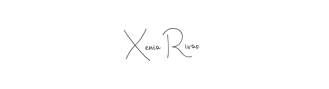 Make a beautiful signature design for name Xenia Rivas. With this signature (Andilay-7BmLP) style, you can create a handwritten signature for free. Xenia Rivas signature style 4 images and pictures png