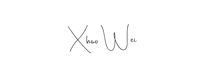 Once you've used our free online signature maker to create your best signature Andilay-7BmLP style, it's time to enjoy all of the benefits that Xhao Wei name signing documents. Xhao Wei signature style 4 images and pictures png