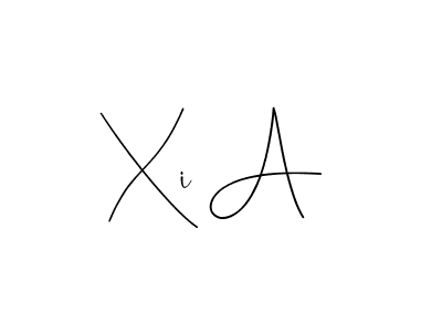 You should practise on your own different ways (Andilay-7BmLP) to write your name (Xi A) in signature. don't let someone else do it for you. Xi A signature style 4 images and pictures png