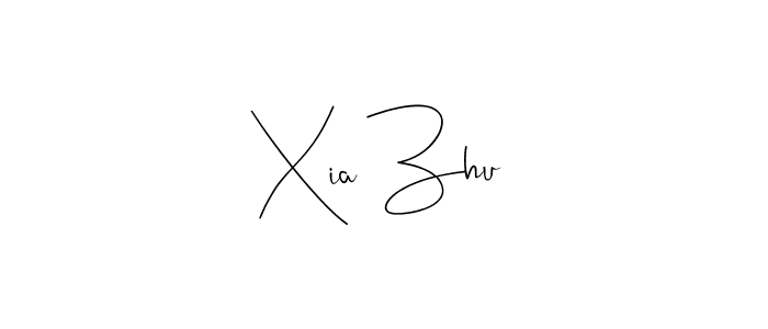 Create a beautiful signature design for name Xia Zhu. With this signature (Andilay-7BmLP) fonts, you can make a handwritten signature for free. Xia Zhu signature style 4 images and pictures png