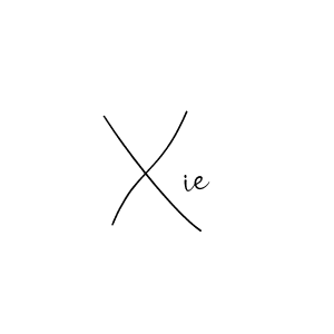 You should practise on your own different ways (Andilay-7BmLP) to write your name (Xie) in signature. don't let someone else do it for you. Xie signature style 4 images and pictures png