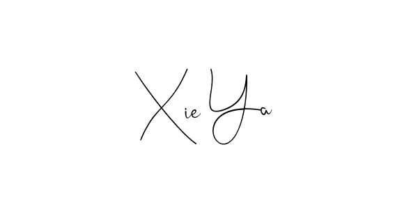 Also You can easily find your signature by using the search form. We will create Xie Ya name handwritten signature images for you free of cost using Andilay-7BmLP sign style. Xie Ya signature style 4 images and pictures png