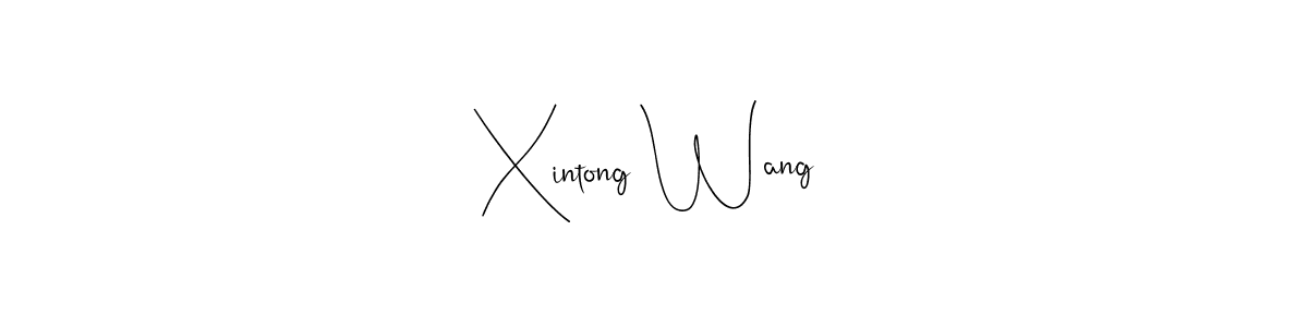 Create a beautiful signature design for name Xintong Wang. With this signature (Andilay-7BmLP) fonts, you can make a handwritten signature for free. Xintong Wang signature style 4 images and pictures png