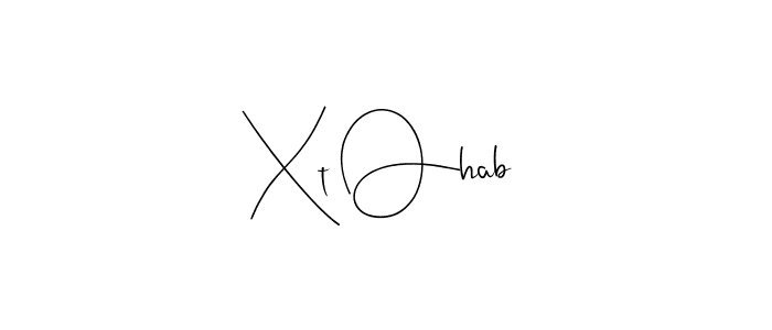 Use a signature maker to create a handwritten signature online. With this signature software, you can design (Andilay-7BmLP) your own signature for name Xt Ohab. Xt Ohab signature style 4 images and pictures png